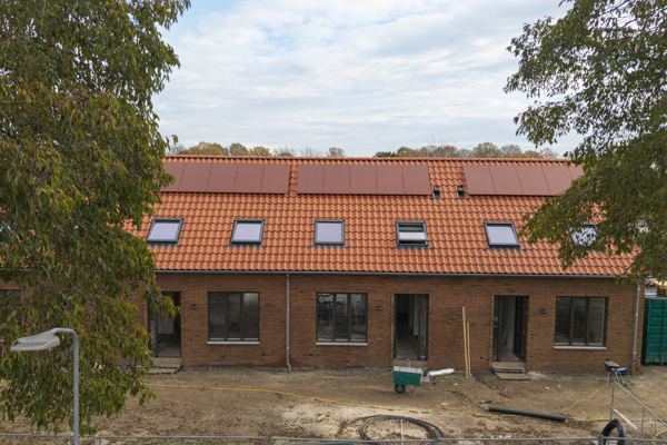 Vooraanzicht seniorenwoningen