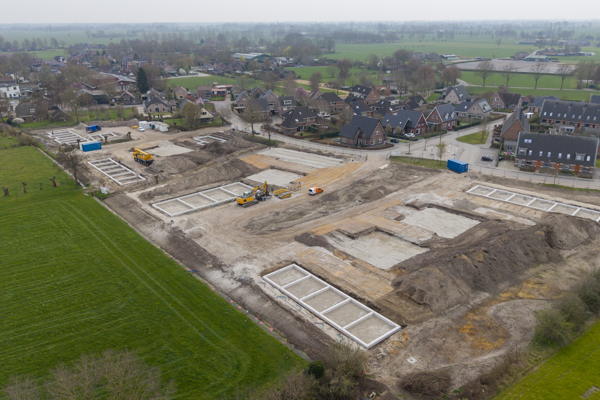 Bovenaanzicht wijk Kloosterhof